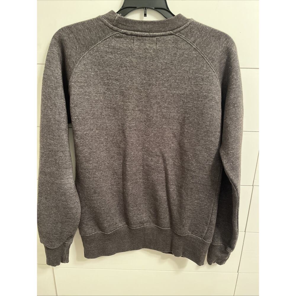 Rihanna Finger Mustache ‘Love & Peace’ Grey Sweatshirt women’s M - Picture 5 of 5
